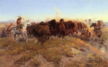 El vaquero envolvente Charles Marion Russell Indiana Pinturas al óleo